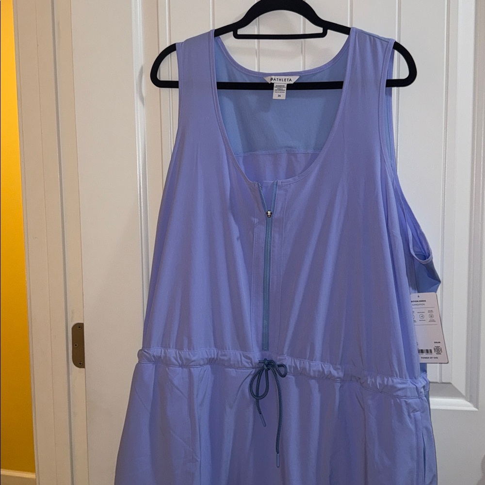 Athleta Light Blue Sleeveless Sports Dress - Picture 2 of 3
